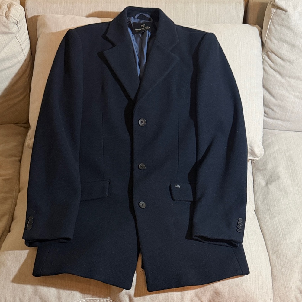 Scotch & Soda Navy Pea Coat
